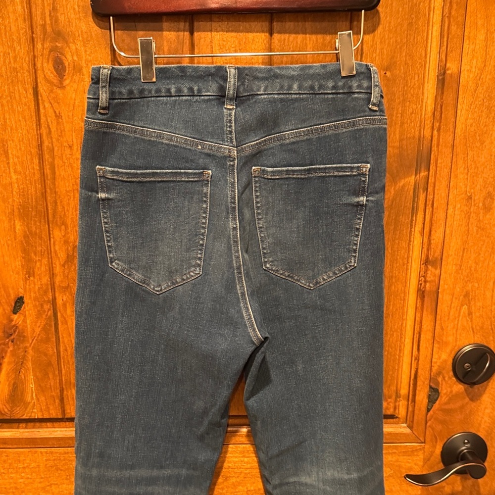 Classic Blue Distressed Women's Jeans - Picture 6 of 9